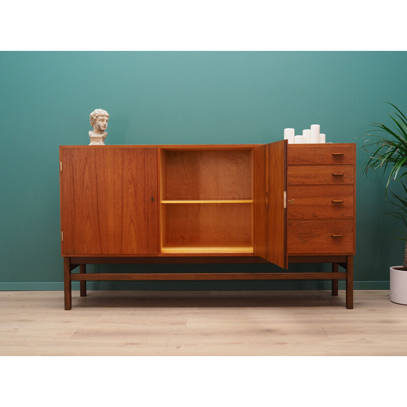 Vintage teak highboard, 1960-1970