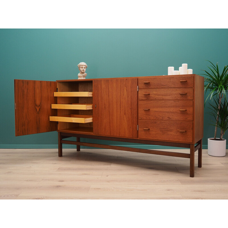 Vintage teak highboard, 1960-1970