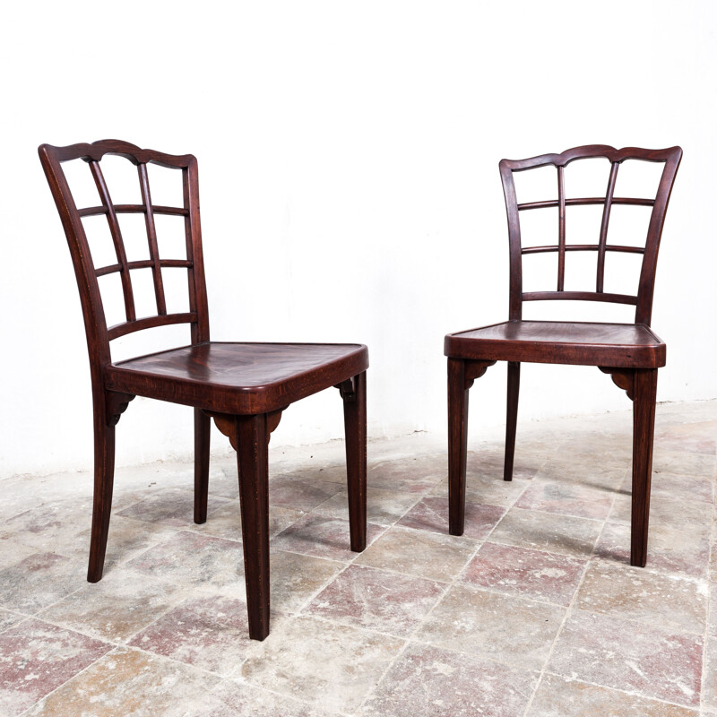 Pair of vintage A 562 chairs by Otto Prutscher for Thonet, 1920