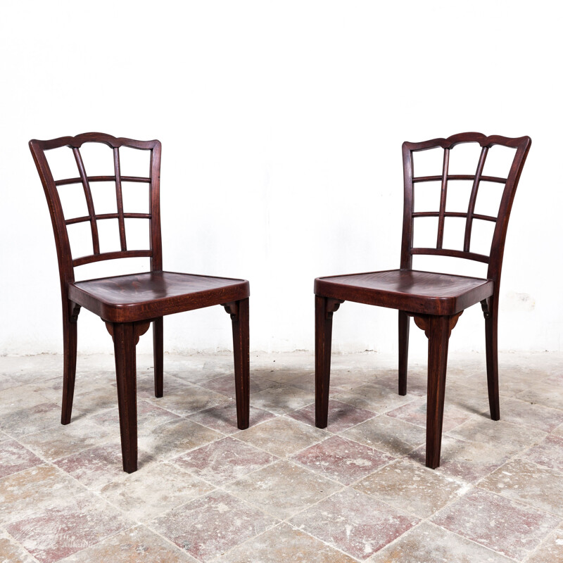 Pair of vintage A 562 chairs by Otto Prutscher for Thonet, 1920