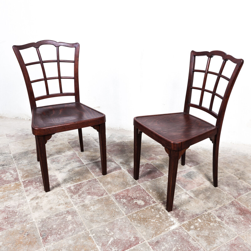 Paar Vintage-Stühle A 562 von Otto Prutscher für Thonet, 1920
