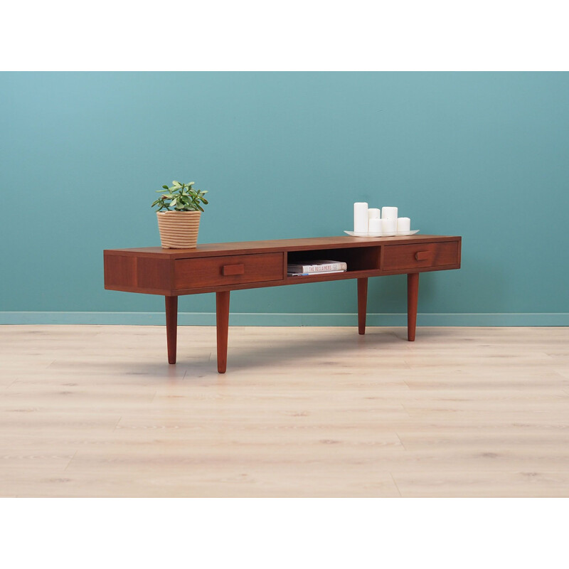 Teak vintage lowboard, Denmark 1960s