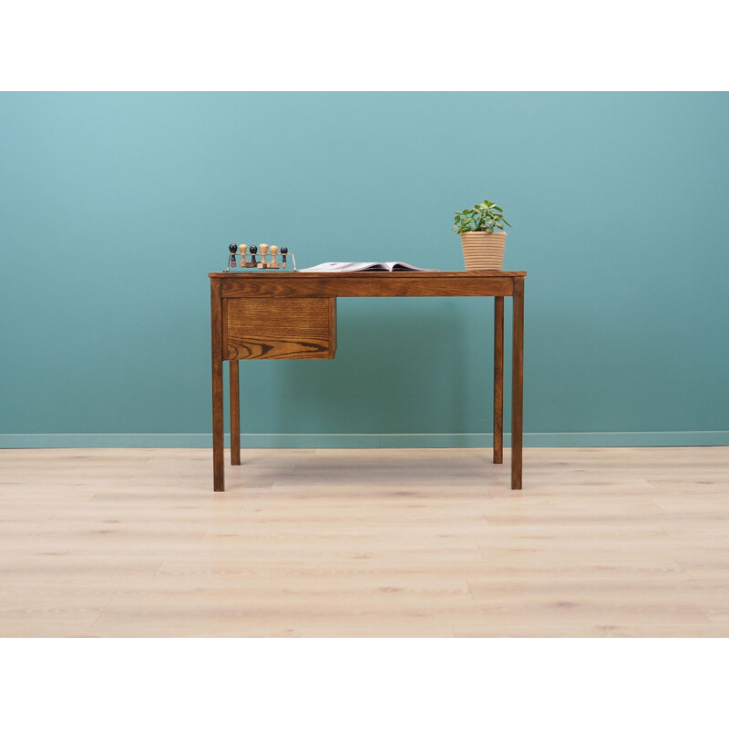 Walnut vintage Danish desk by Domino Møbler, 1960s