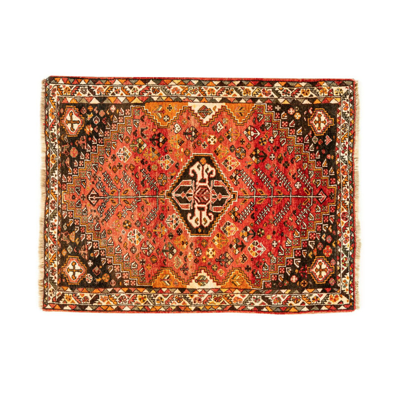 Vintage Bachtiar virgin wool rug, Iran 1960s