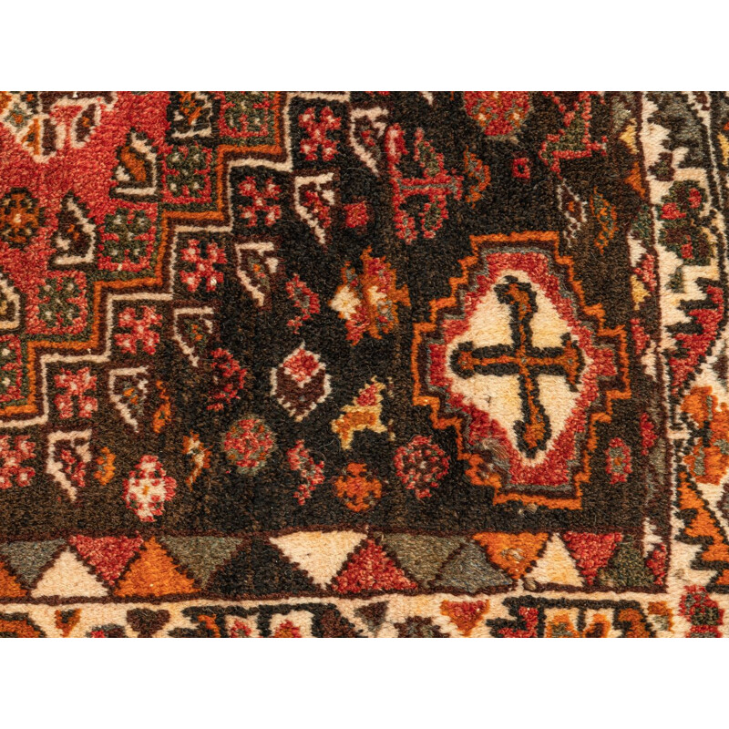 Vintage Bachtiar virgin wool rug, Iran 1960s