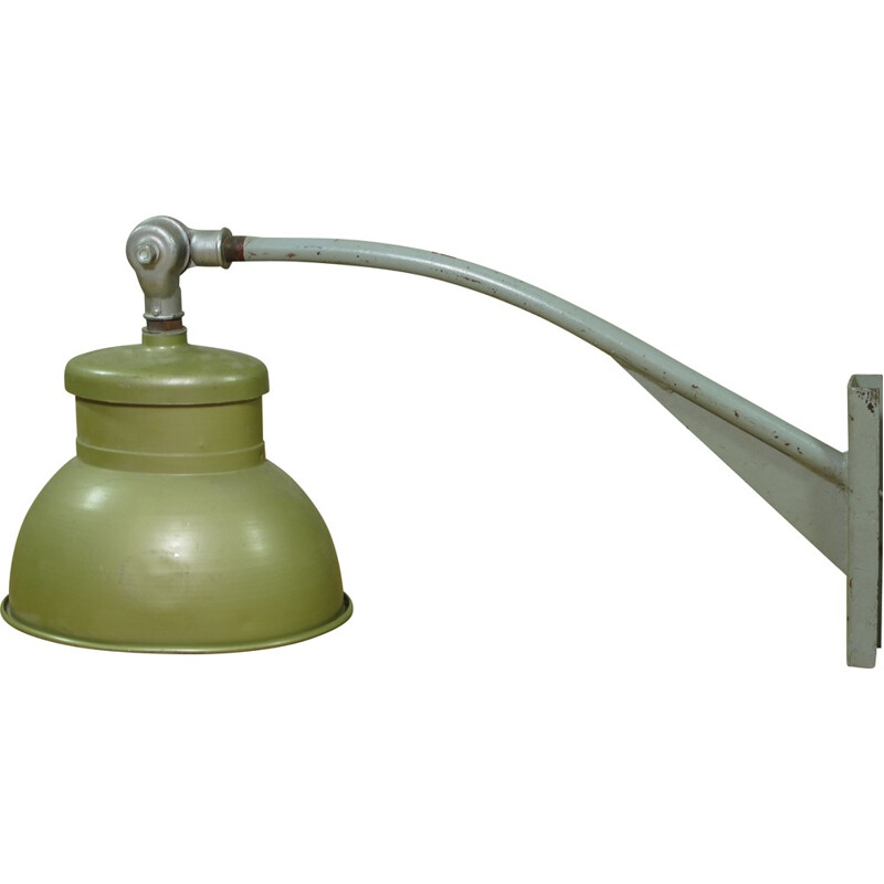 Industrial wall lamp in metal - 1950s