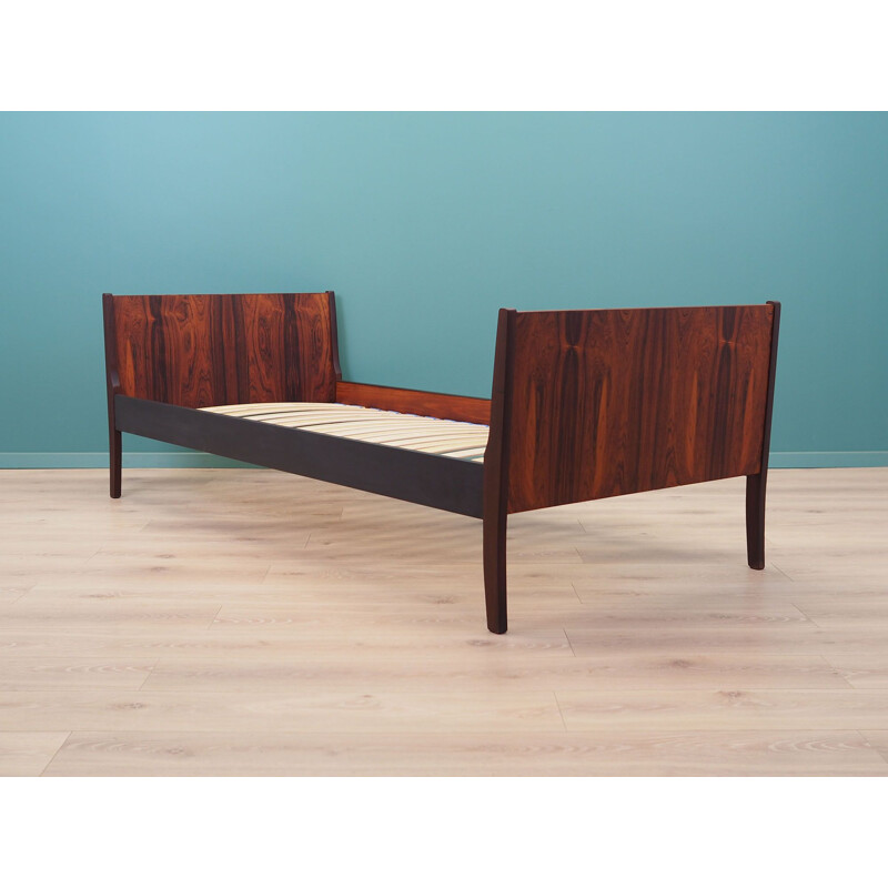 Rosewood vintage bed, Denmark 1970s