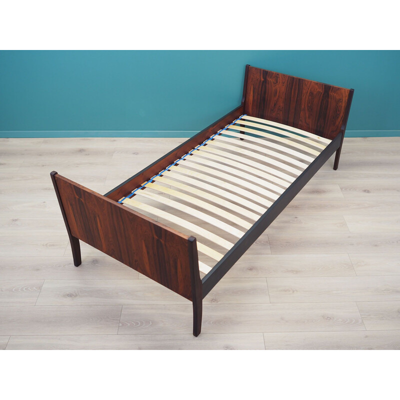 Rosewood vintage bed, Denmark 1970s