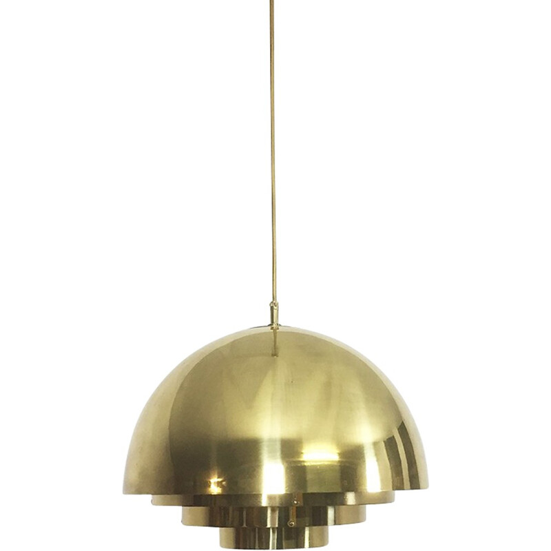 Vereinigte Werkstätten Collection hanging light in brass - 1970s