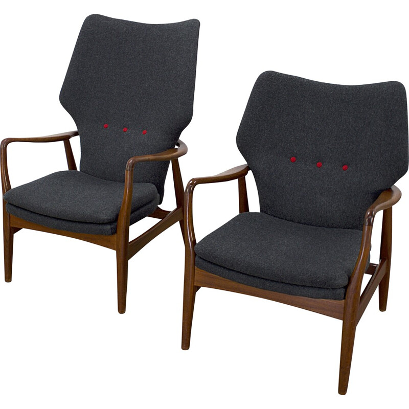 Set of 2 "He & She" Bovenkamp armchairs, Aksel BENDER MADSEN - 1960s