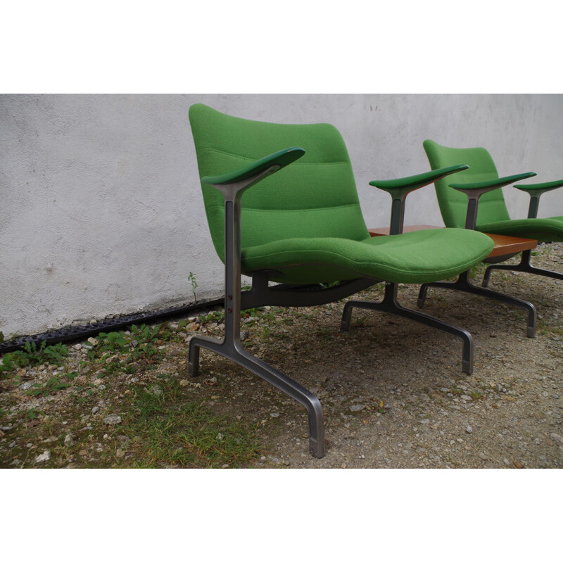 Paar vintage 8000 fauteuils van Jørgen Kastholm voor Kusch Co.