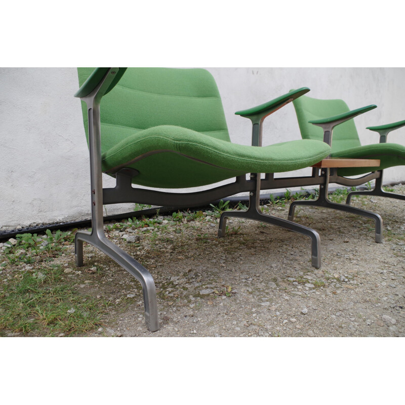 Paire de fauteuils vintage 8000 de Jørgen Kastholm pour Kusch + Co