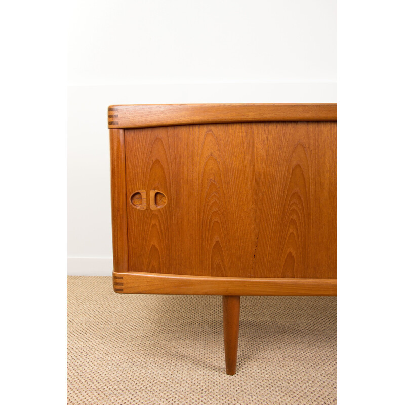 Vintage Danish teak sideboard with 2 large sliding doors by Henry Walter Klein for Bramin, 1960