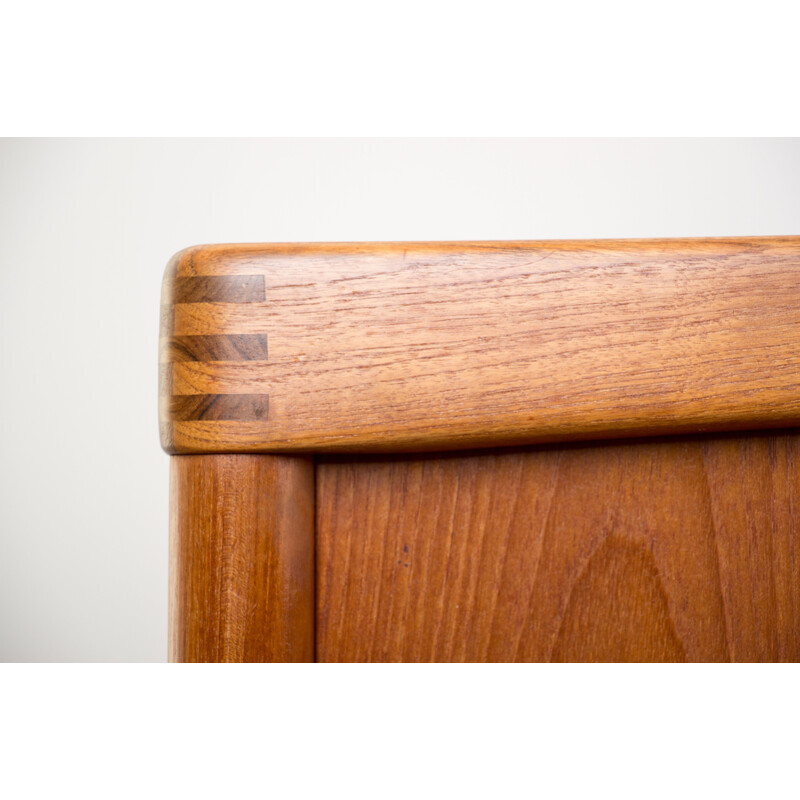 Vintage Danish teak sideboard with 2 large sliding doors by Henry Walter Klein for Bramin, 1960