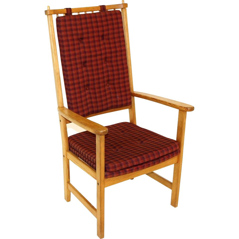 Vintage beechwood armchair by Yngve Ekström for Stolfabrik, 1960