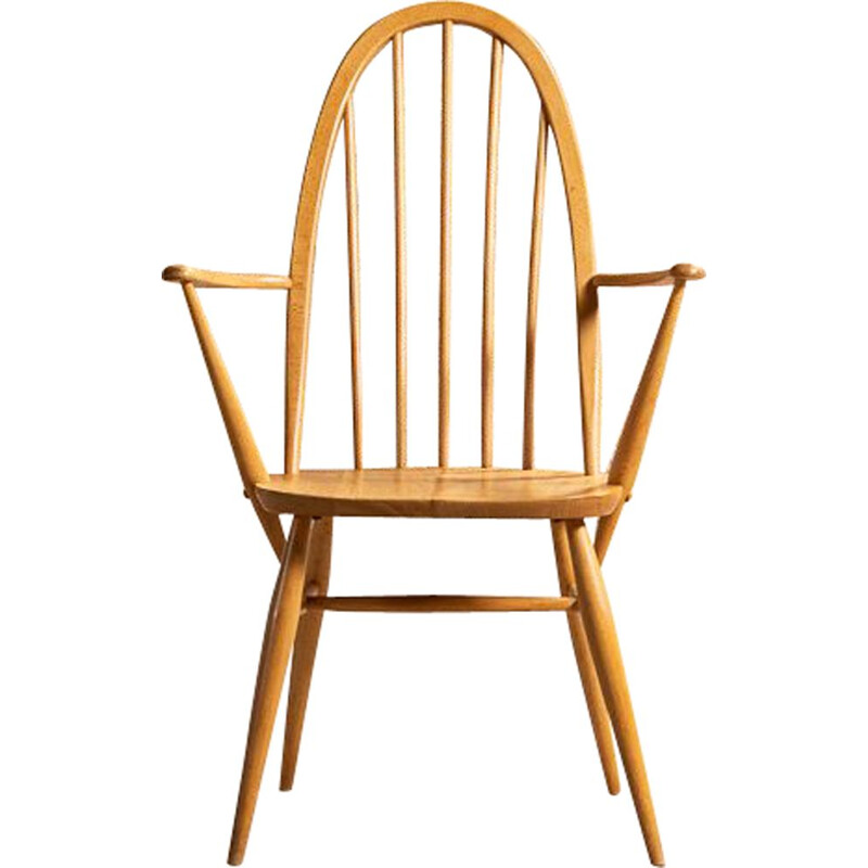 Vintage Windsor Quaker chair with arms by Lucian Ercolani for Ercol, 1960