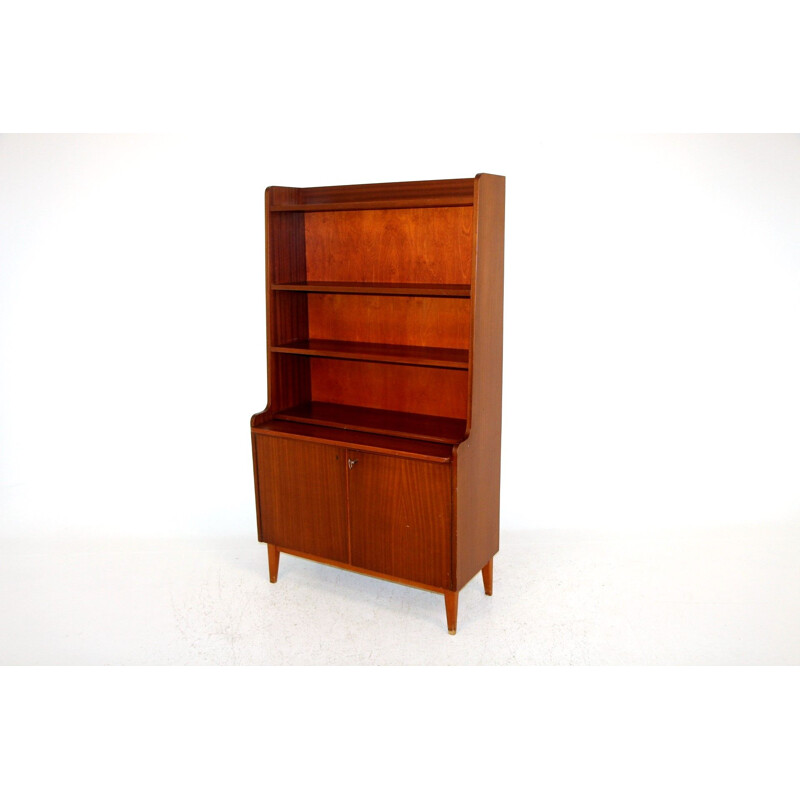 Vintage teak and beechwood secretary, Sweden 1960