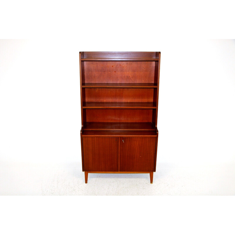 Vintage teak and beechwood secretary, Sweden 1960