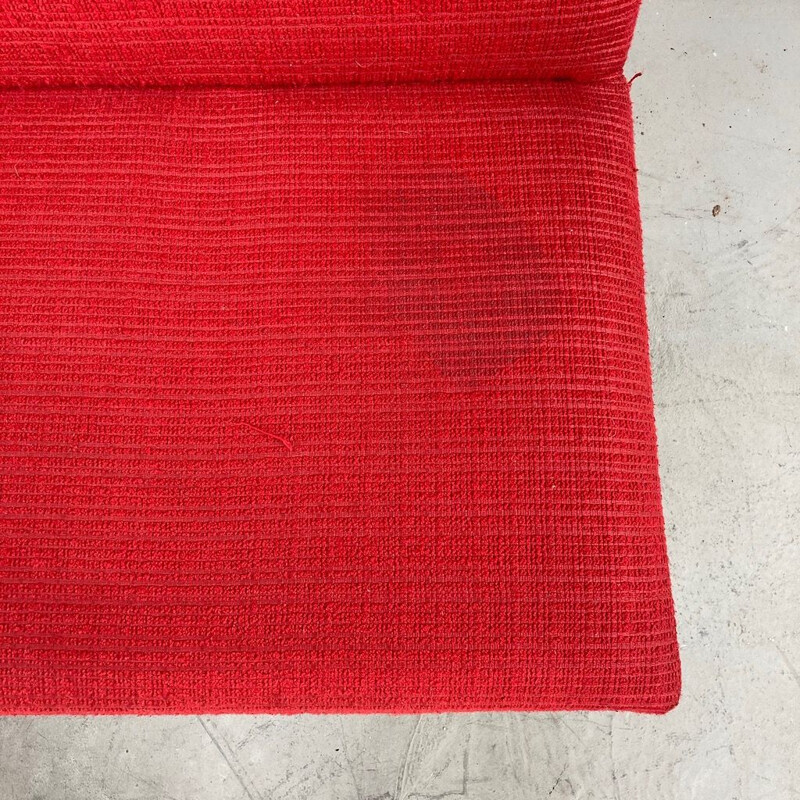 Mid century red sofa by Miroslav Navrátil, 1960s