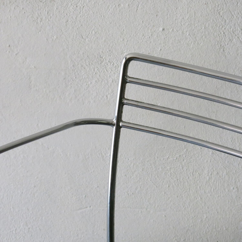 Chaise vintage Piccolo en métal laqué noir de Pascal Mourgue pour Fermob, 1990