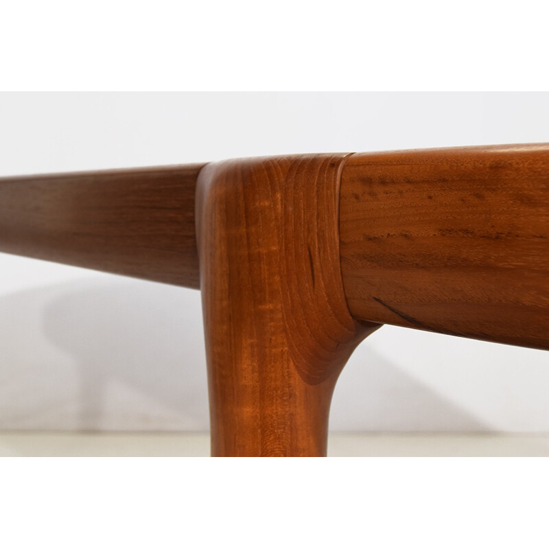 Extendable dining table in teak, Johannes Andersen - 1950s