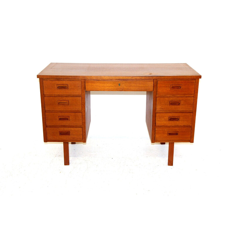 Vintage teak desk, Sweden 1950