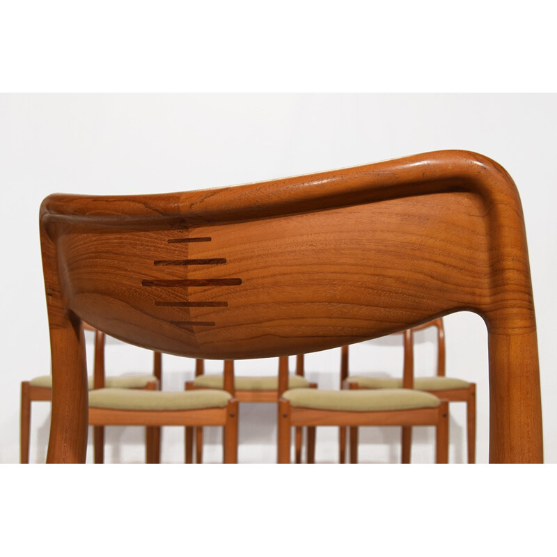 Set of 6 teak dining chairs, Johannes ANDERSEN - 1960s