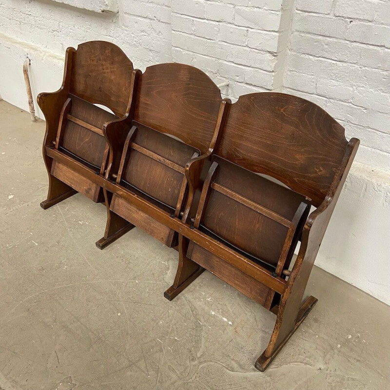 Mid century cinema bench, 1930s