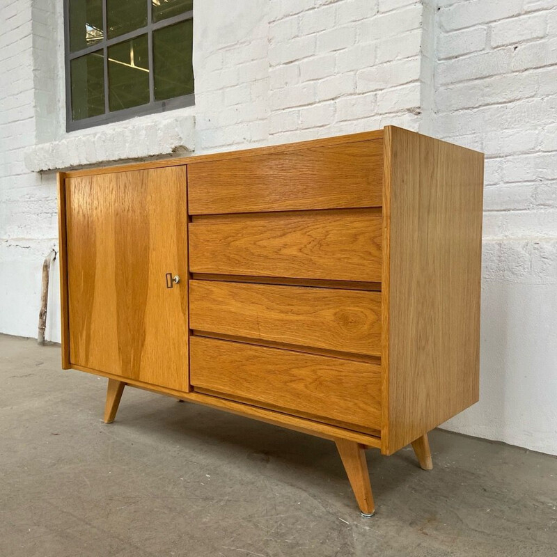 Mid century chest of drawers U-458 by J.Jiroutek for Interiér Praha, 1960s