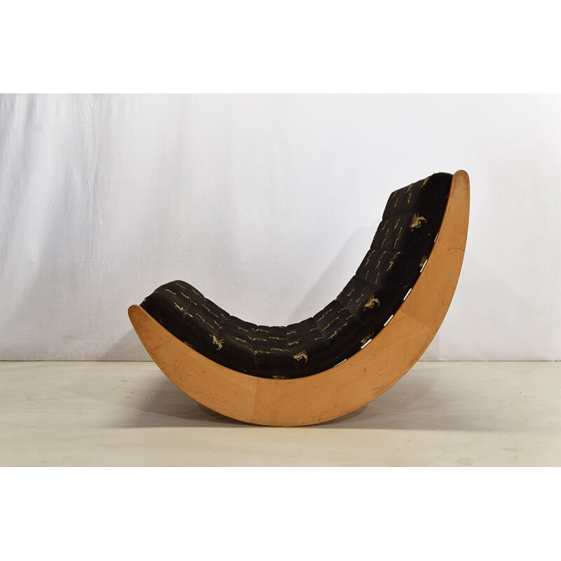 Rocking Chair "2for2" in beech wood, Verner PANTON - 1970s
