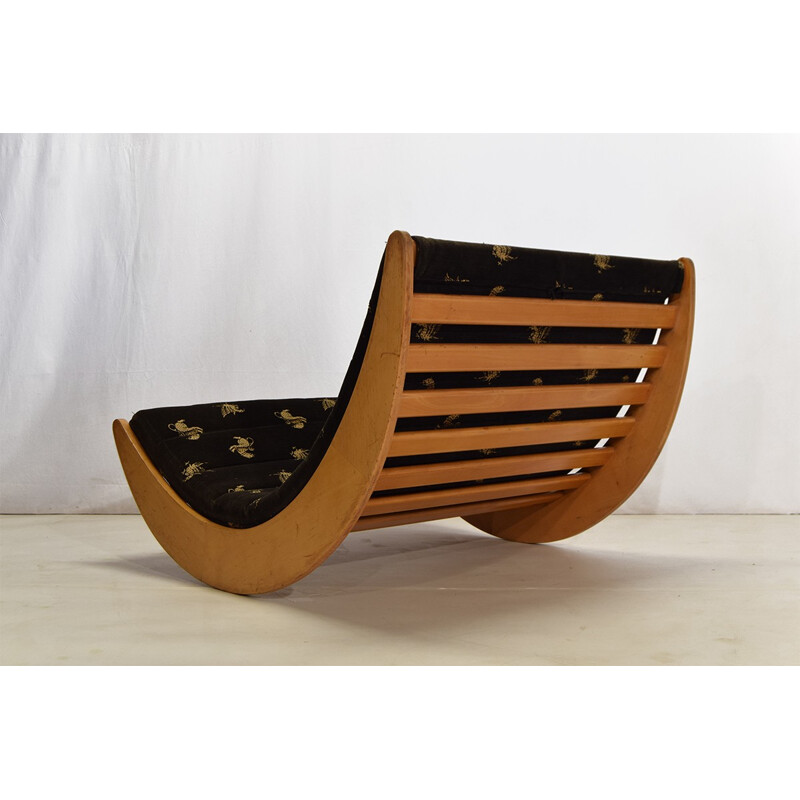 Rocking Chair "2for2" in beech wood, Verner PANTON - 1970s