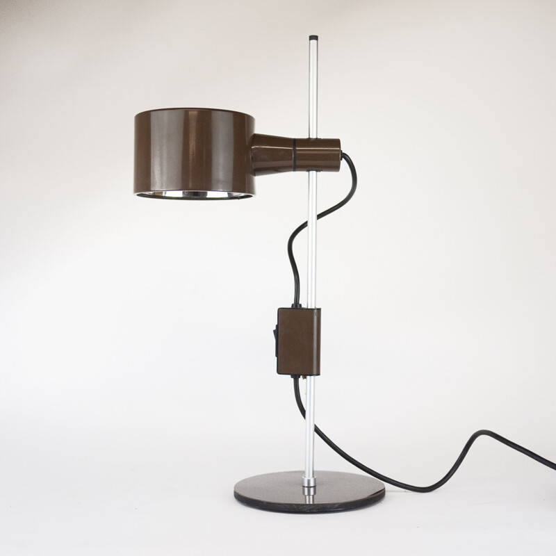 Lampe de table vintage en brun par Peter Nelson & Ronald Holmes, 1960