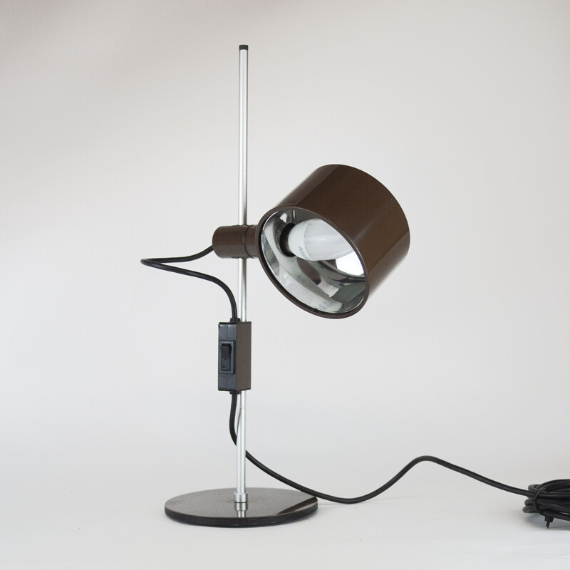 Mid century table lamp in brown by Peter Nelson & Ronald Holmes, 1960s