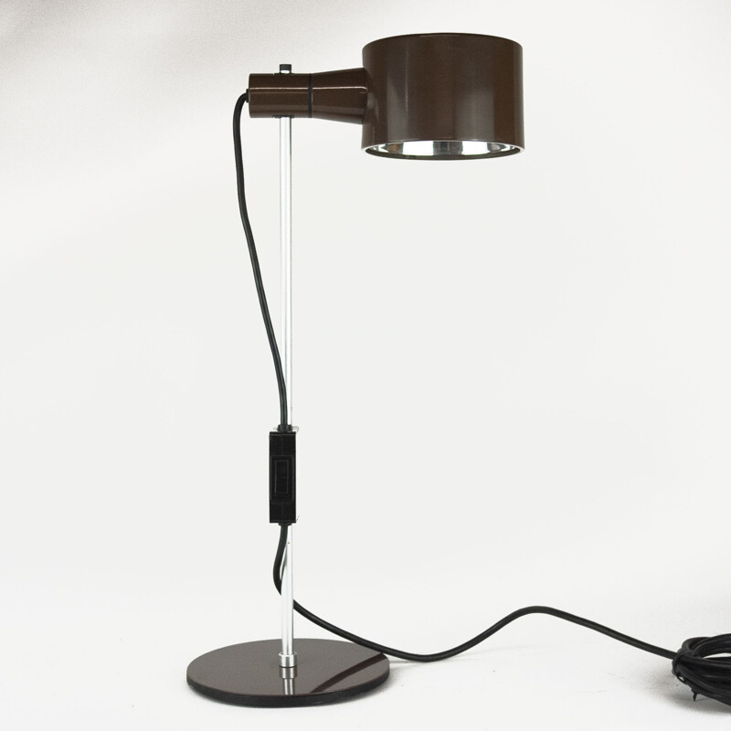 Mid century table lamp in brown by Peter Nelson & Ronald Holmes, 1960s