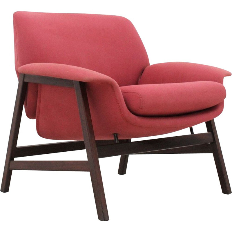 Vintage 849 rosewood armchair by Gianfranco Frattini for Cassina, 1960s