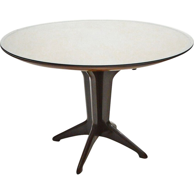 Table italienne vintage à rallonge en palissandre, 1950
