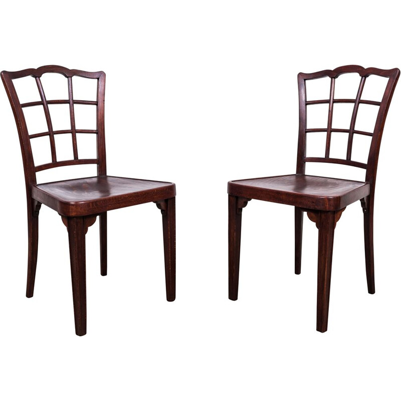 Paar Vintage-Stühle A 562 von Otto Prutscher für Thonet, 1920