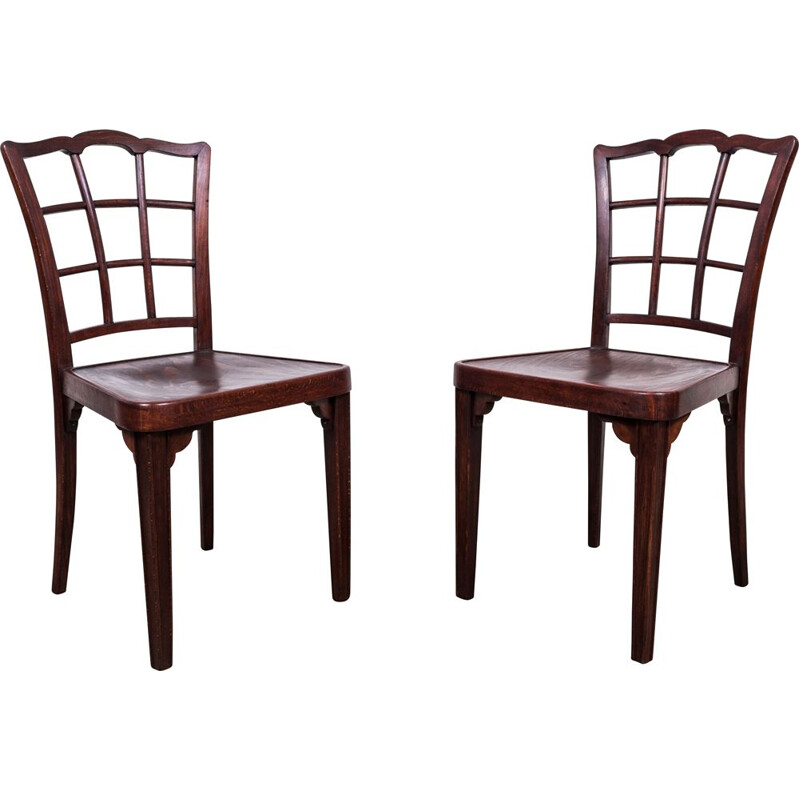 Pair of vintage A 562 chairs by Otto Prutscher for Thonet, 1920