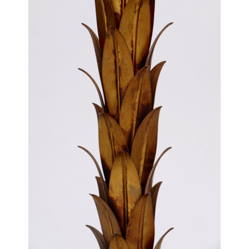 Candeeiro de palmeira Vintage em metal dourado de Hans Kögl, 1970