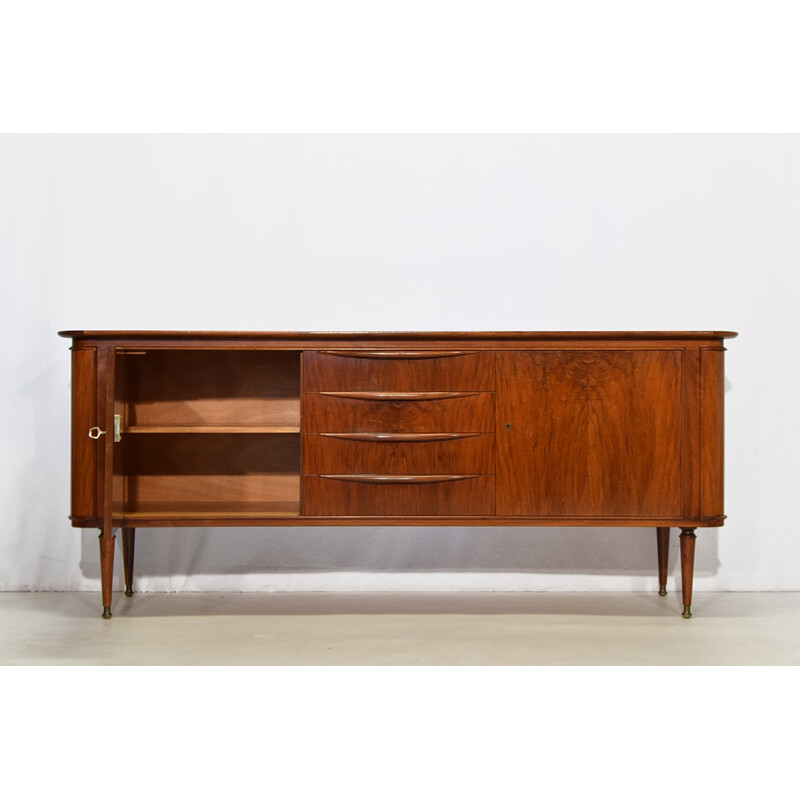 Walnut and brass sideboard, A.A.PATIJN - 1950s