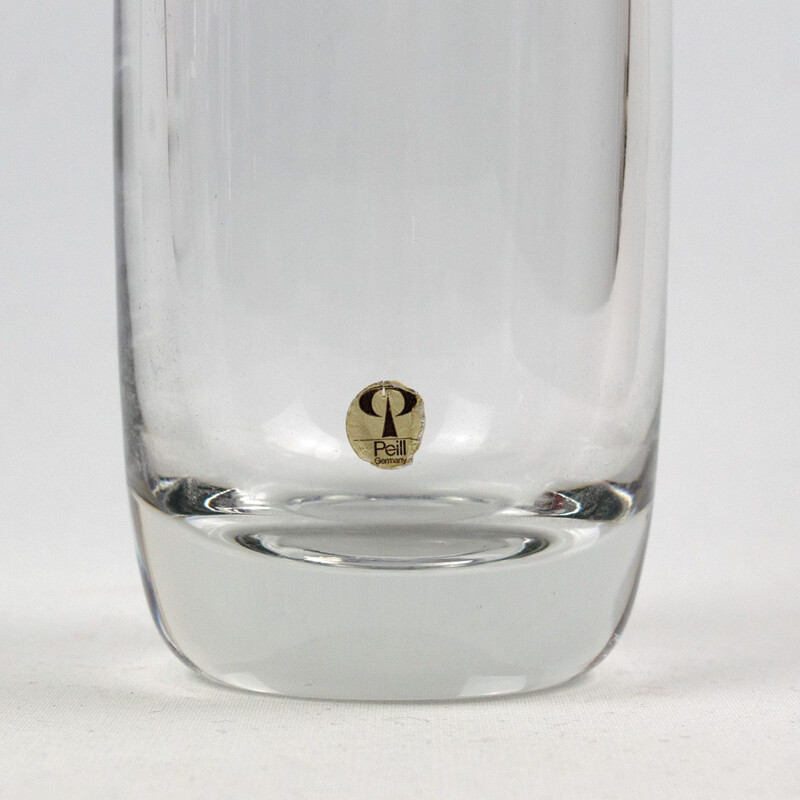 Vintage glass bottle whisky decanter by Peill and Putzler, 1970s
