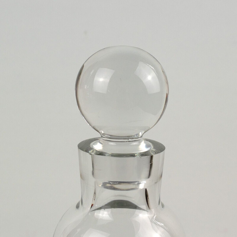 Vintage glass bottle whisky decanter by Peill and Putzler, 1970s