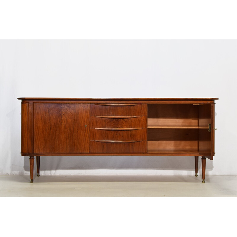 Walnut and brass sideboard, A.A.PATIJN - 1950s