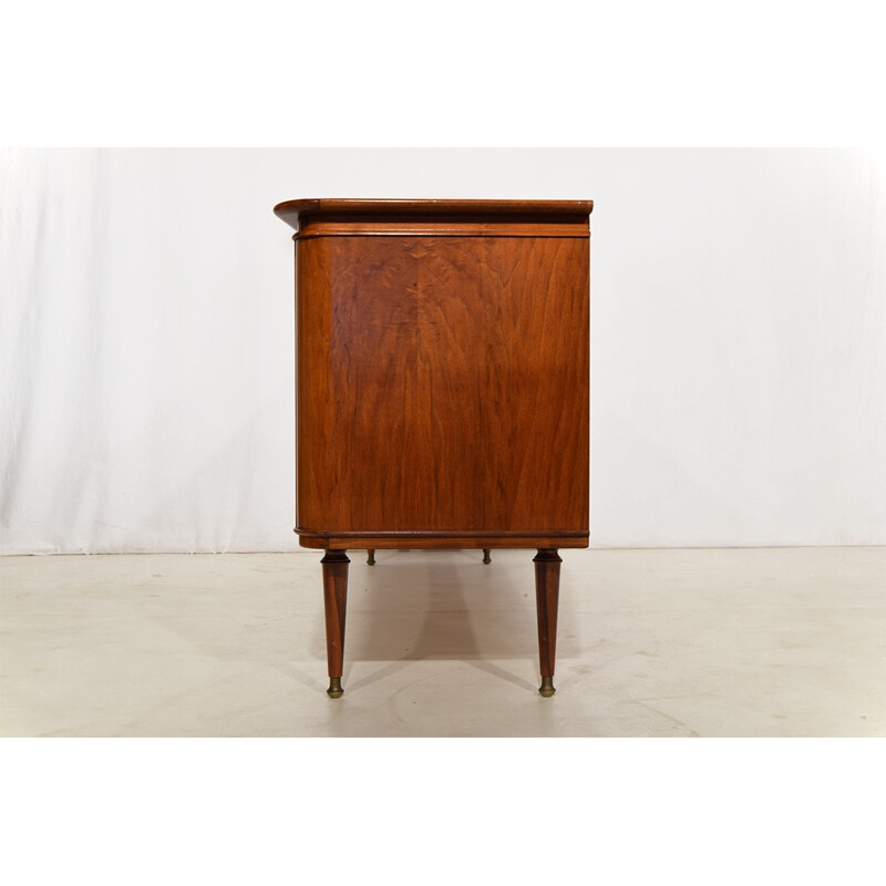 Walnut and brass sideboard, A.A.PATIJN - 1950s