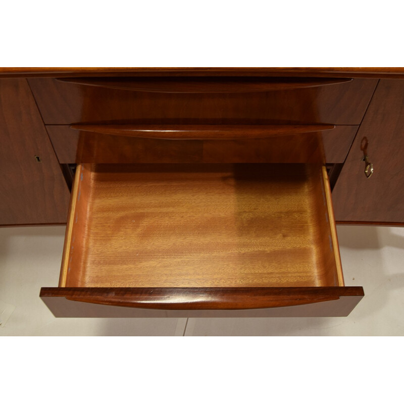 Walnut and brass sideboard, A.A.PATIJN - 1950s