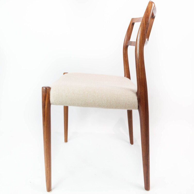 Set of 6 vintage dining chairs model 79 by N.O. Moeller for J.L. Moeller, 1960s