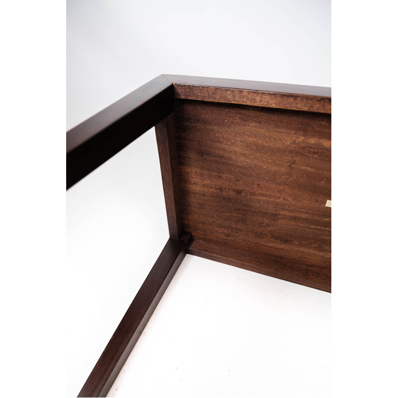 Vintage side table in mahogany by Severin Hansen for Haslev Furniture, 1960s