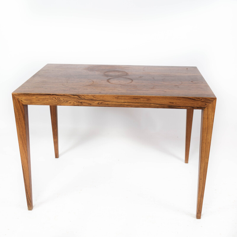 Mesa lateral Vintage Rosewood de Severin Hansen para mobiliário Haslev Furniture, 1960