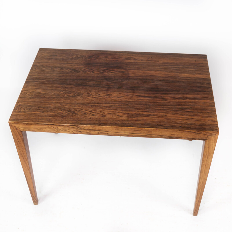 Mesa lateral Vintage Rosewood de Severin Hansen para mobiliário Haslev Furniture, 1960