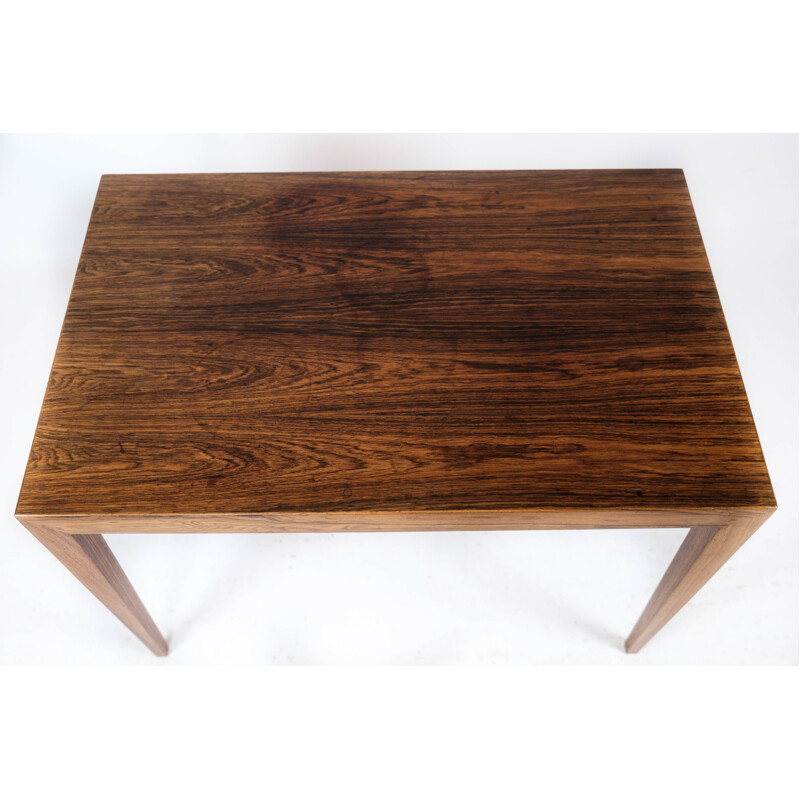 Mesa lateral Vintage Rosewood de Severin Hansen para mobiliário Haslev Furniture, 1960